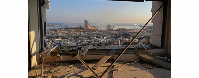 شاهد.. دمار شامل في بيروت.. وهول الكارثة في صور وفيديو من الجوّ!